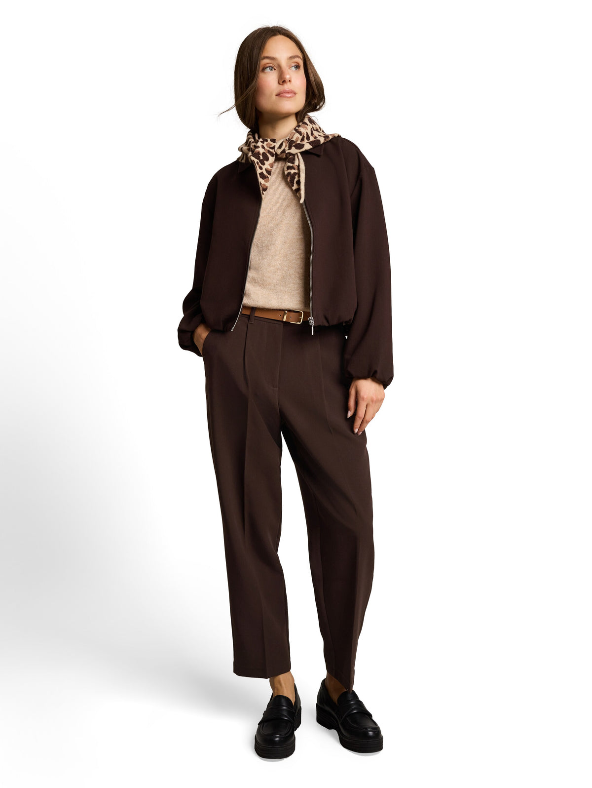 Tom Tailor Brown with Slanted Side Pockets