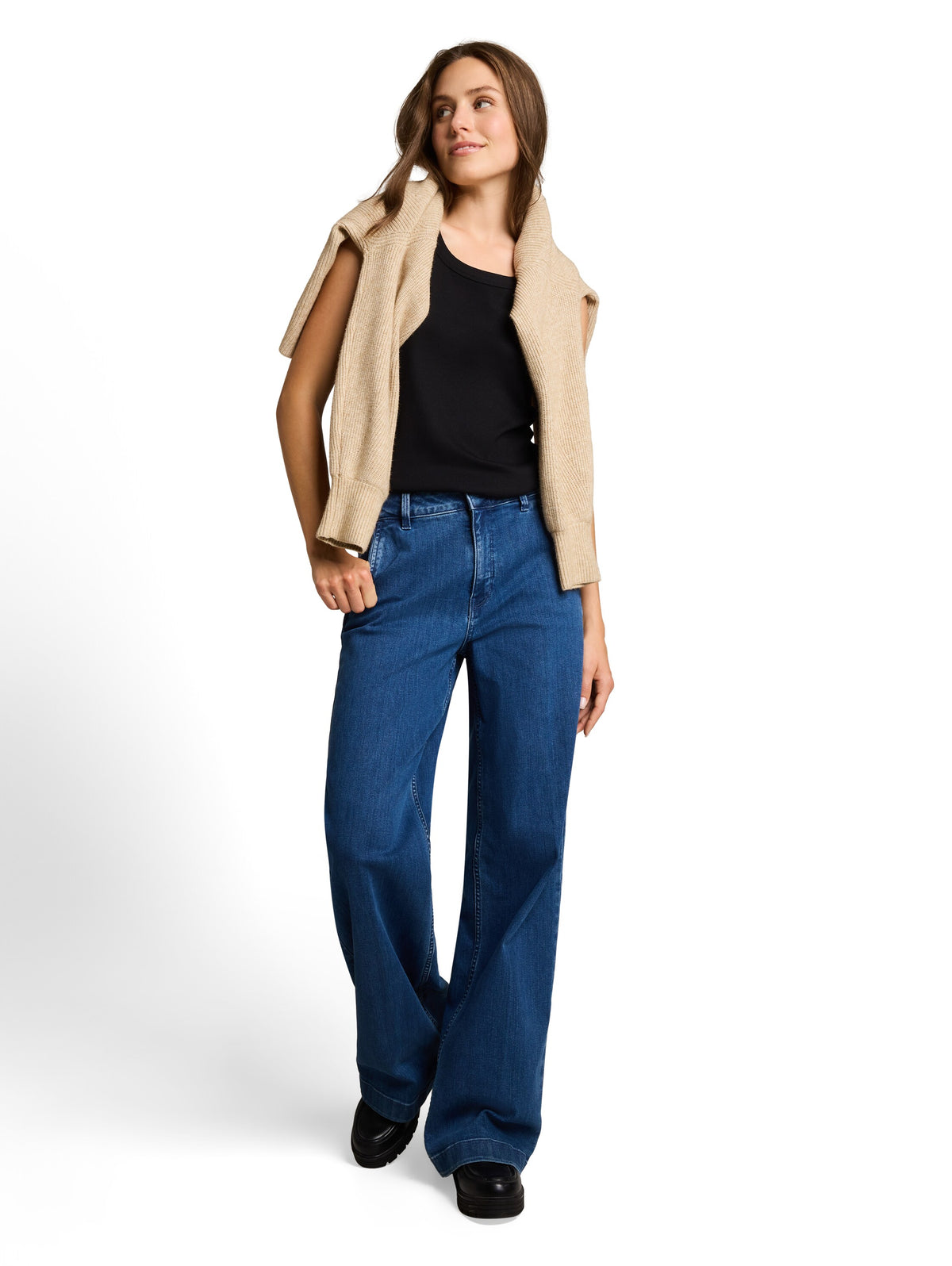 Tom Tailor Black Sleeveless Top