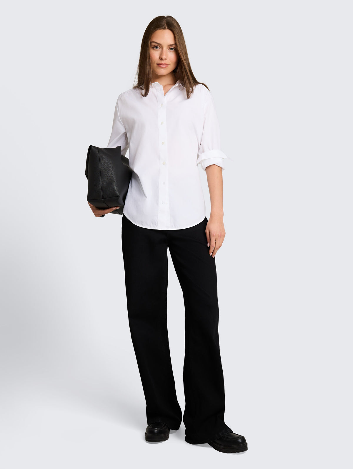 Tom Tailor White Loose Fit Poplin Shirt Blouse