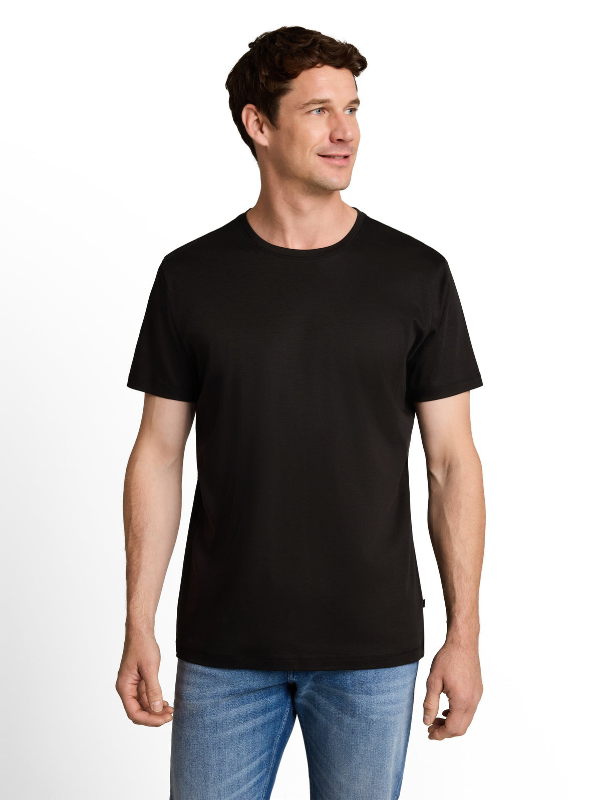 Tom Tailor Black Plain-coloured T-shirt