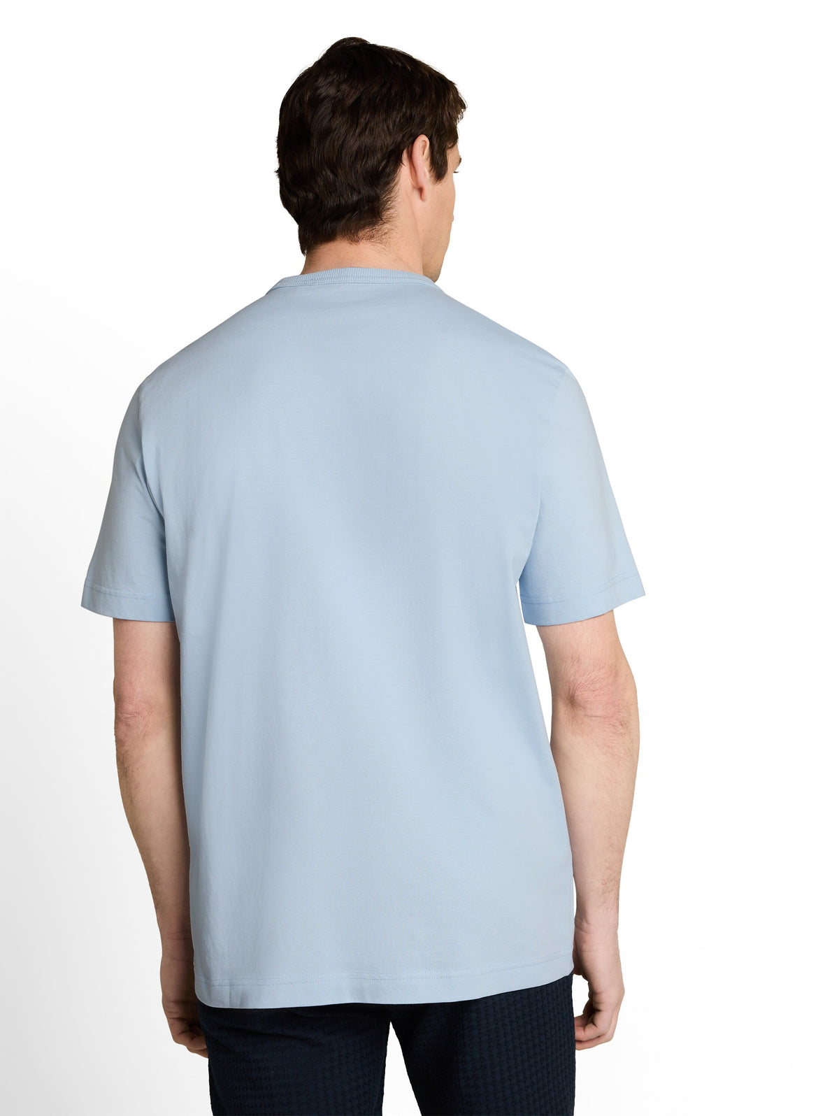 Tom Tailor Light Blue Cotton T-Shirt with Chest Pocket