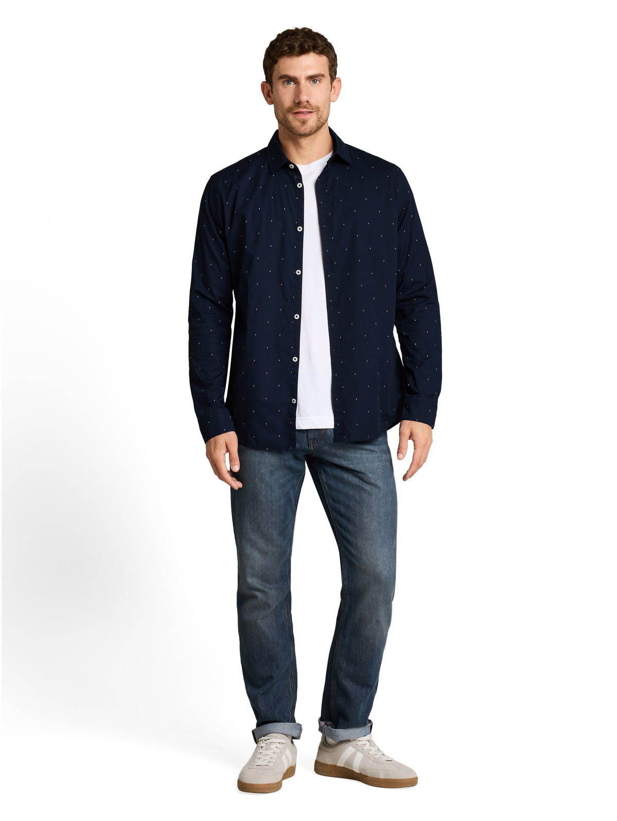 Tom Tailor Blue Fitted shirt with stretch