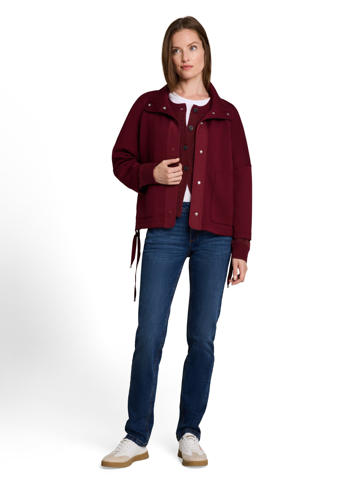 Tom Tailor Long Sleeved Burgundy Cardigan