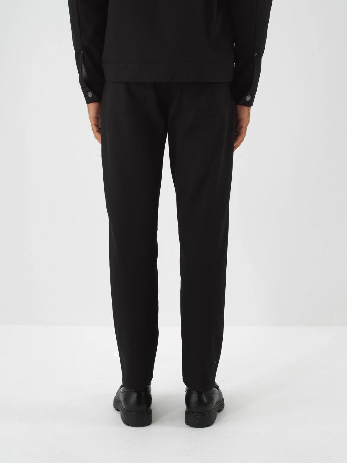 Xint Black Cotton Slim Fit Pant