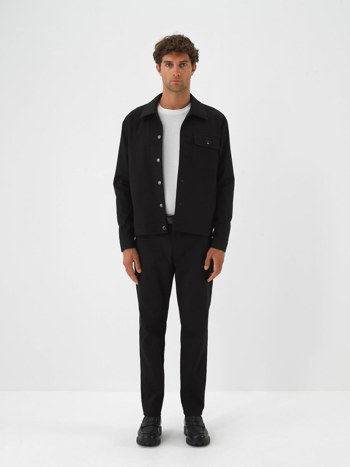 Xint Black Cotton Slim Fit Pant