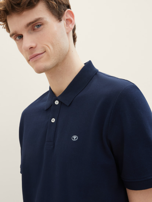 Tom Tailor Cotton Navy Simple Polo