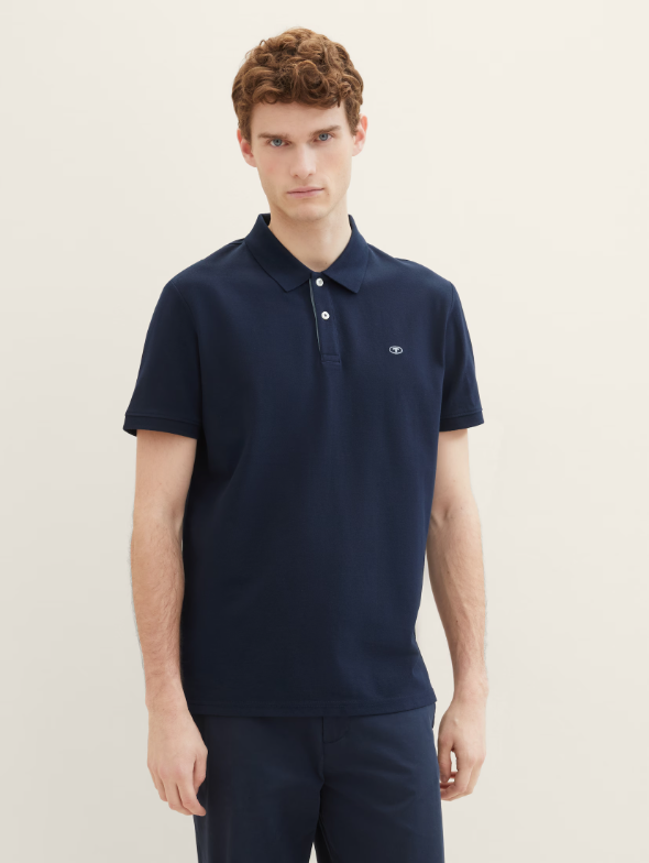 Tom Tailor Cotton Navy Simple Polo