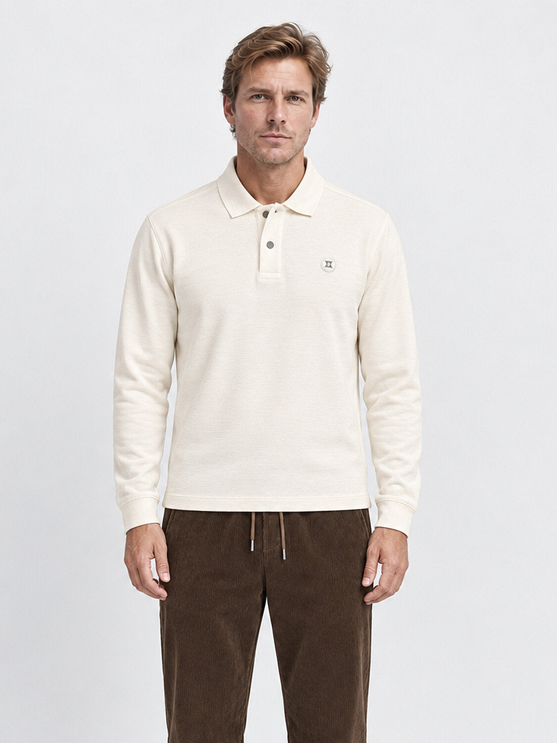Offwhite Classic Collar Polo With Logo