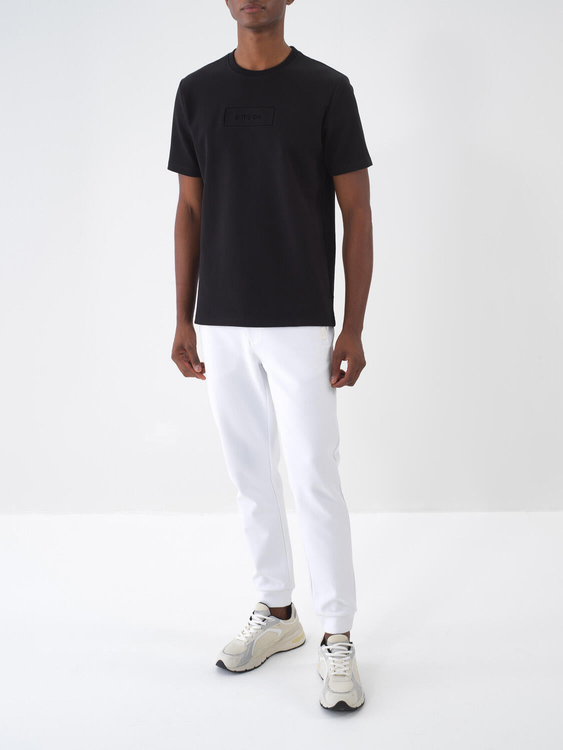 Xint White Regular Fit Cotton Jogging