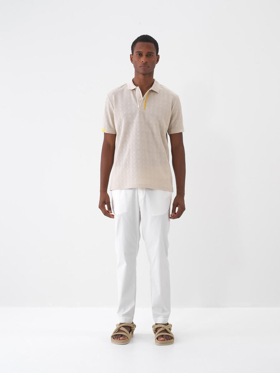Xint White Regular Fit Cotton Pant