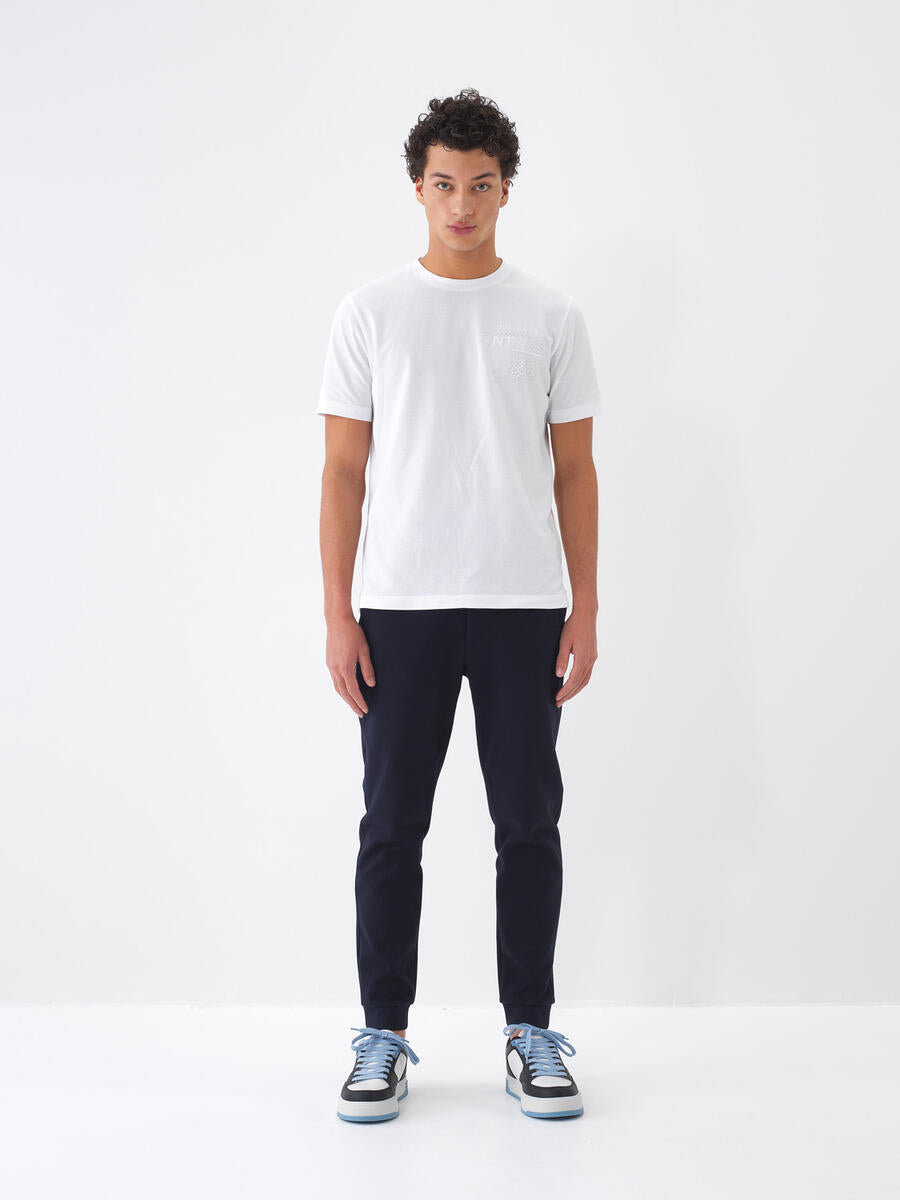 Xint Navy Regular Fit Cotton Jogging