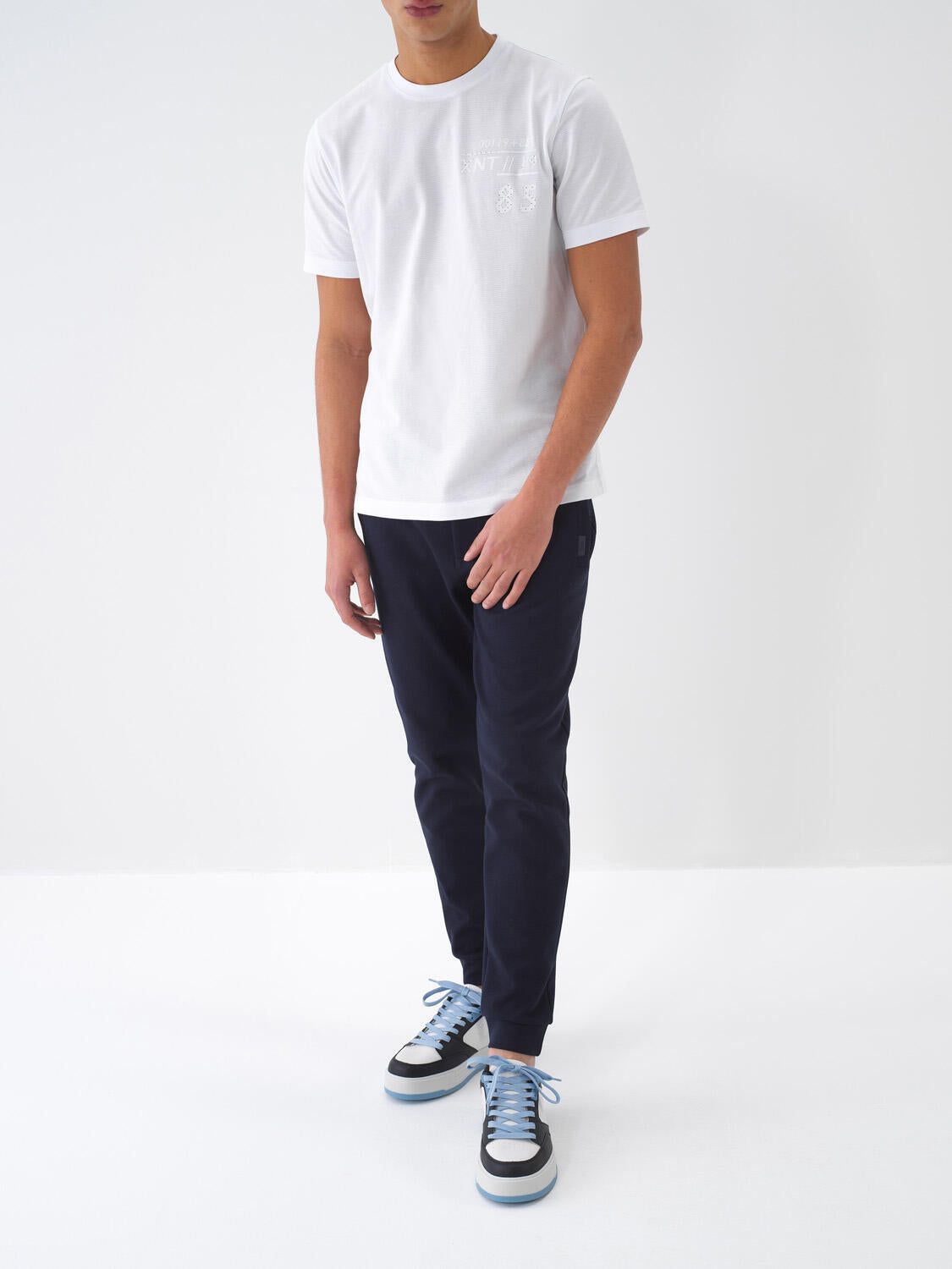 Xint Navy Regular Fit Cotton Jogging