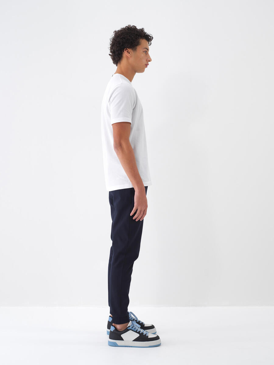 Xint Navy Regular Fit Cotton Jogging