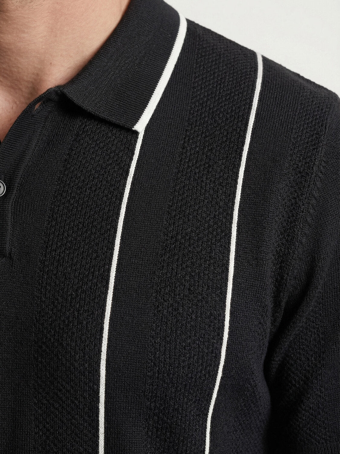 Xint Black Regular Fit Short Sleeved Polo