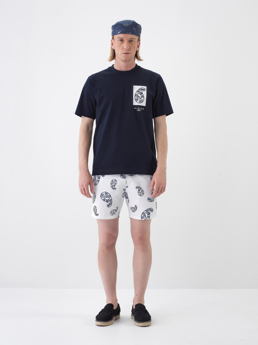 Xint White Regular Fit Swim Short