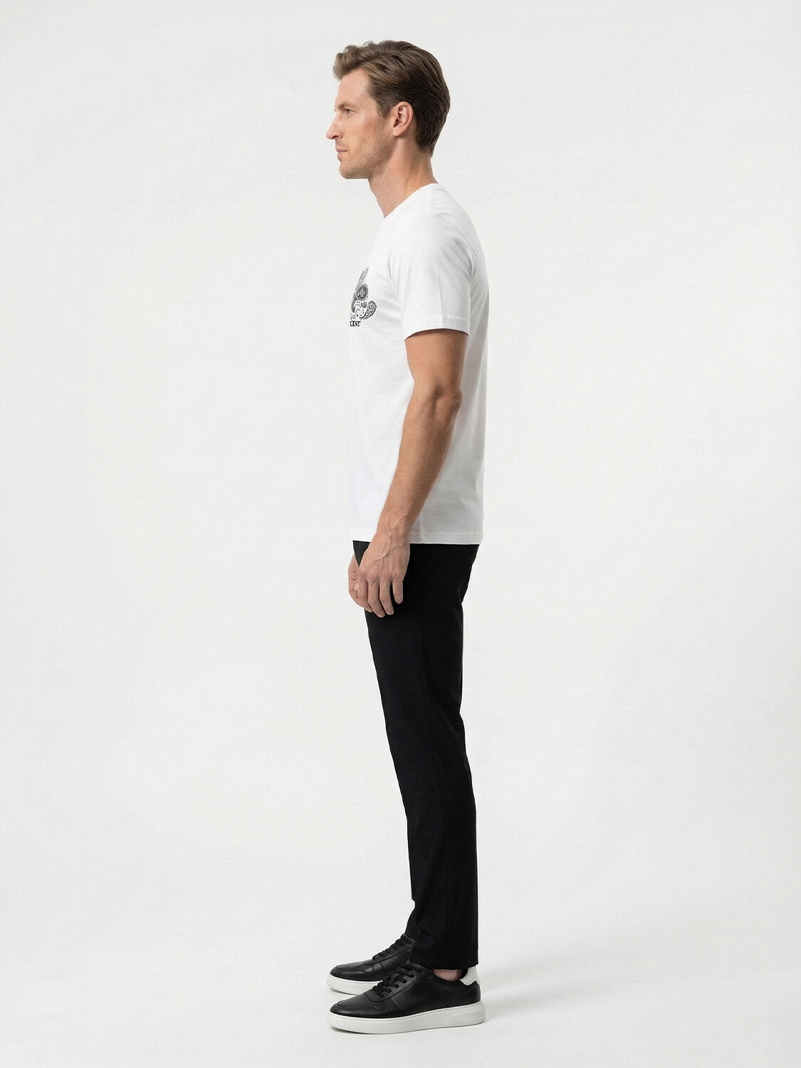 Xint White Printed Short Sleeved T-Shirt