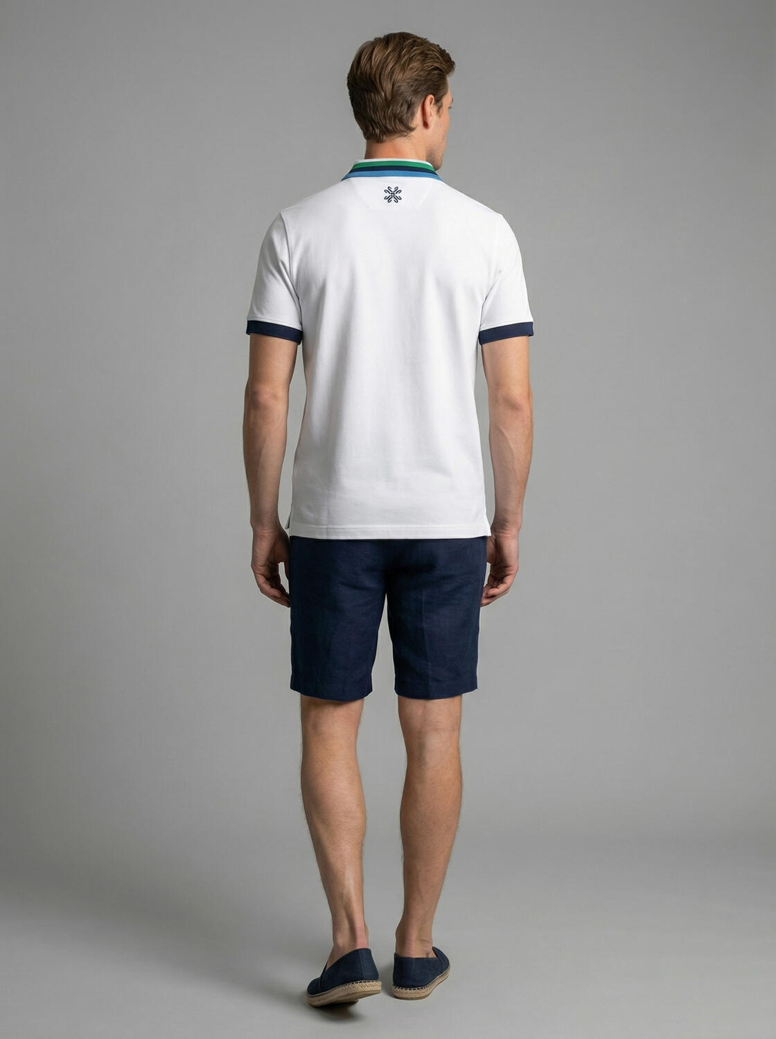 Xint White Polo With Modern Zip