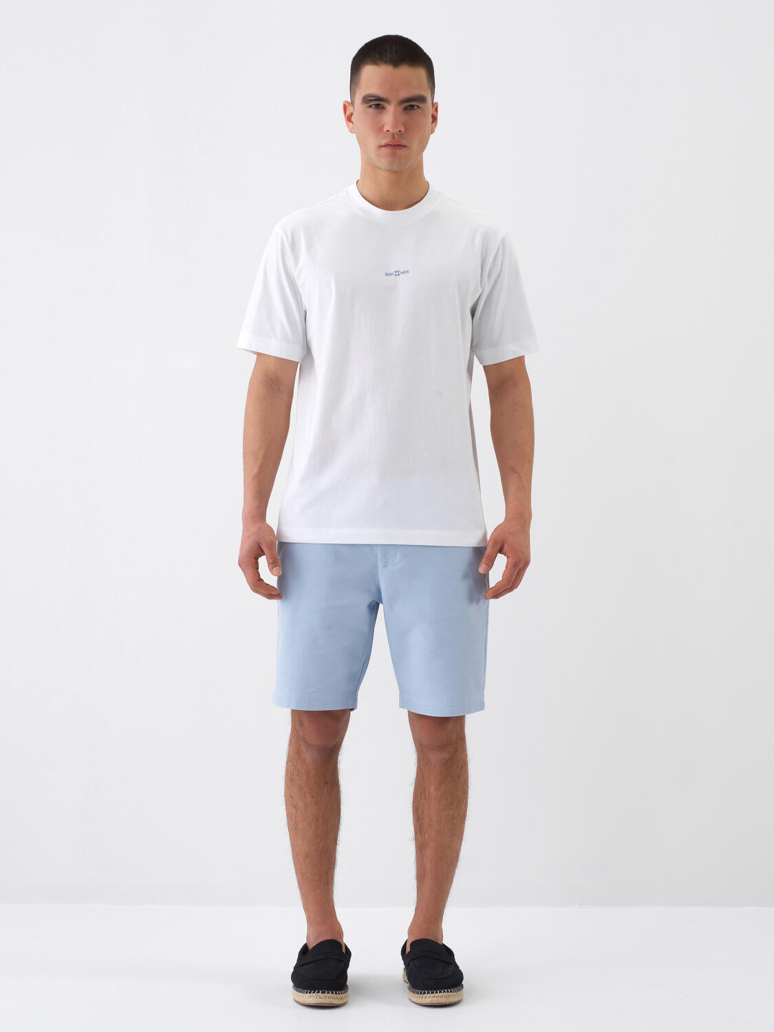 Xint White Regular Fit T-shirt With Back Design