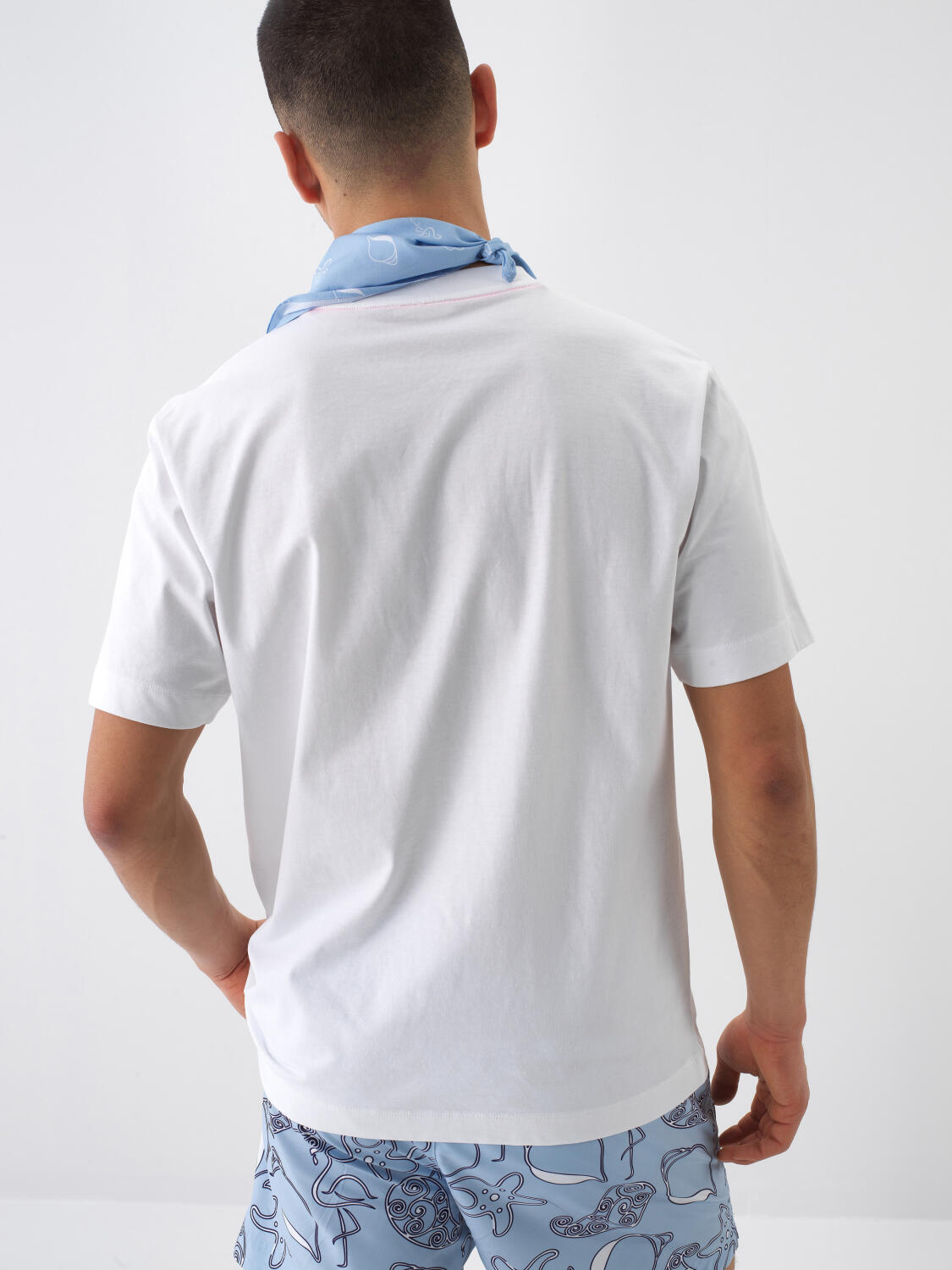 Xint White Cotton T-shirt With Front Logo