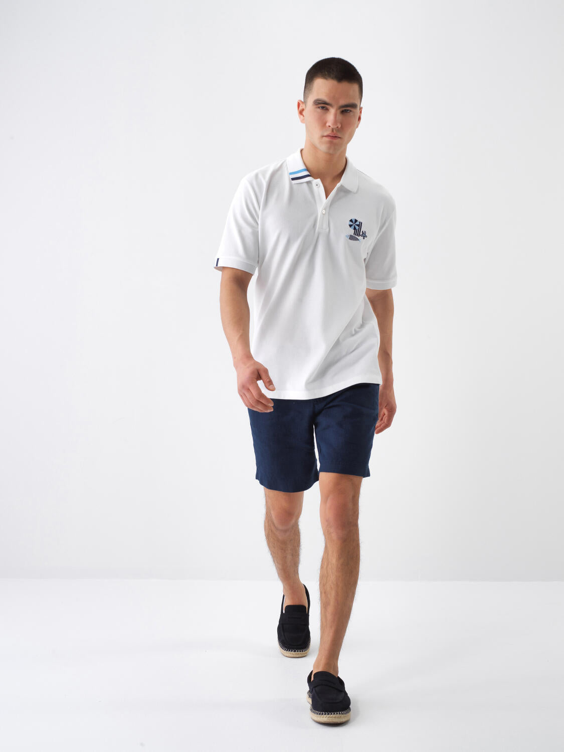 Xint White Regular Fit Cotton Polo