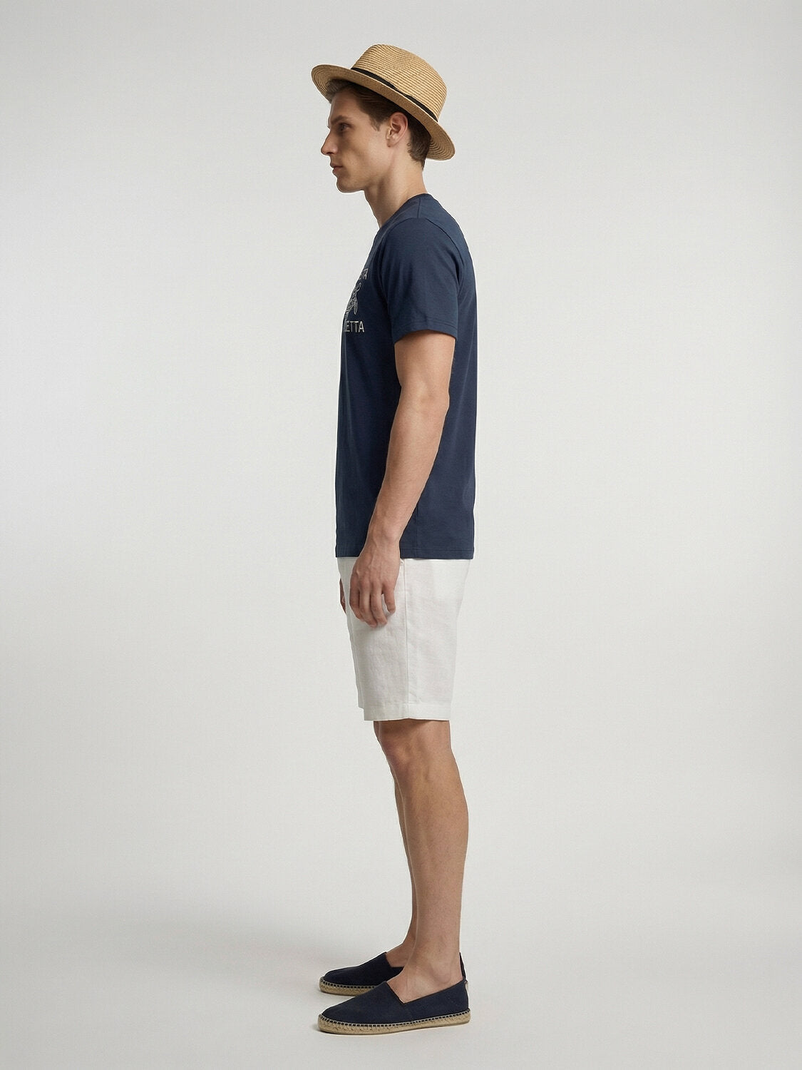 Xint Navy Printed Short Sleeved T-Shirt