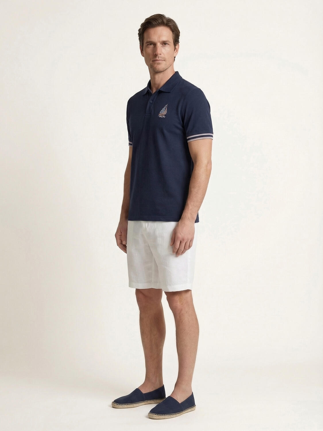 Xint Short Sleeved Navy Polo