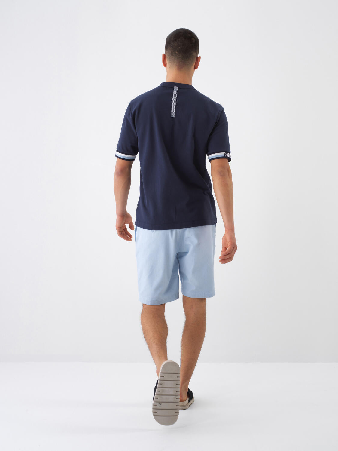 Xint Regular Fit Navy Cotton T-shirt