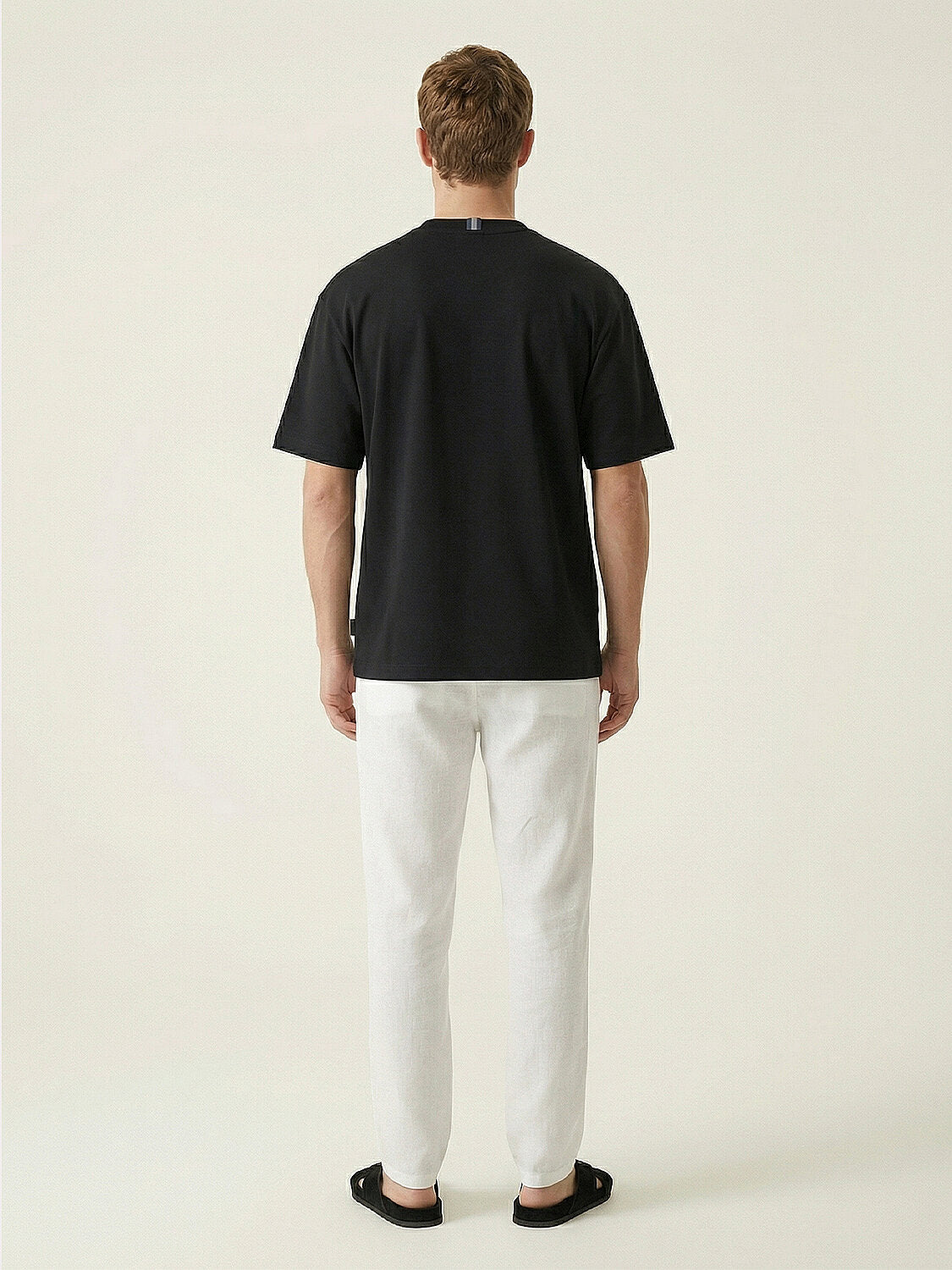 Xint Black Cotton Oversized T-Shirt