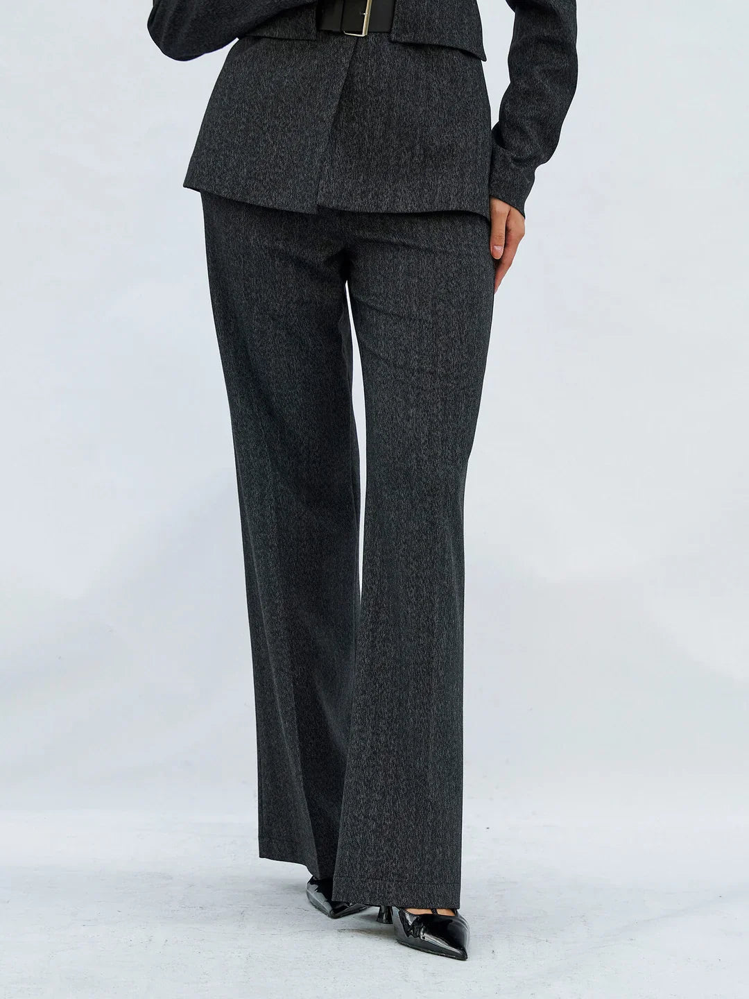 Lefon Back Pocket Black Pant With Flap