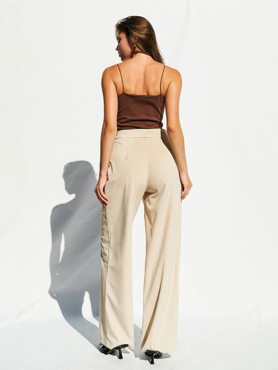 Lefon Brown Body Suit With Snap Fasteners at the Bottom