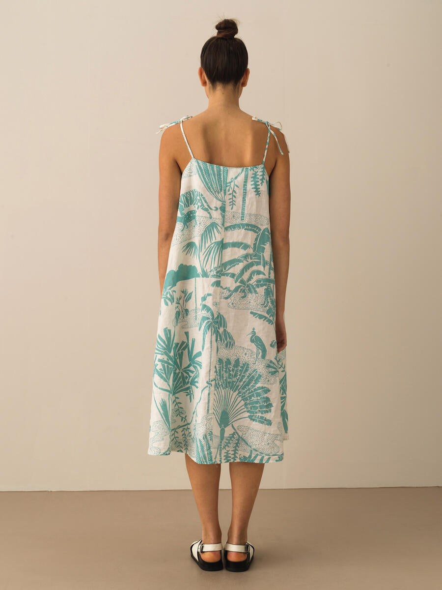 Xint Green Linen Dress