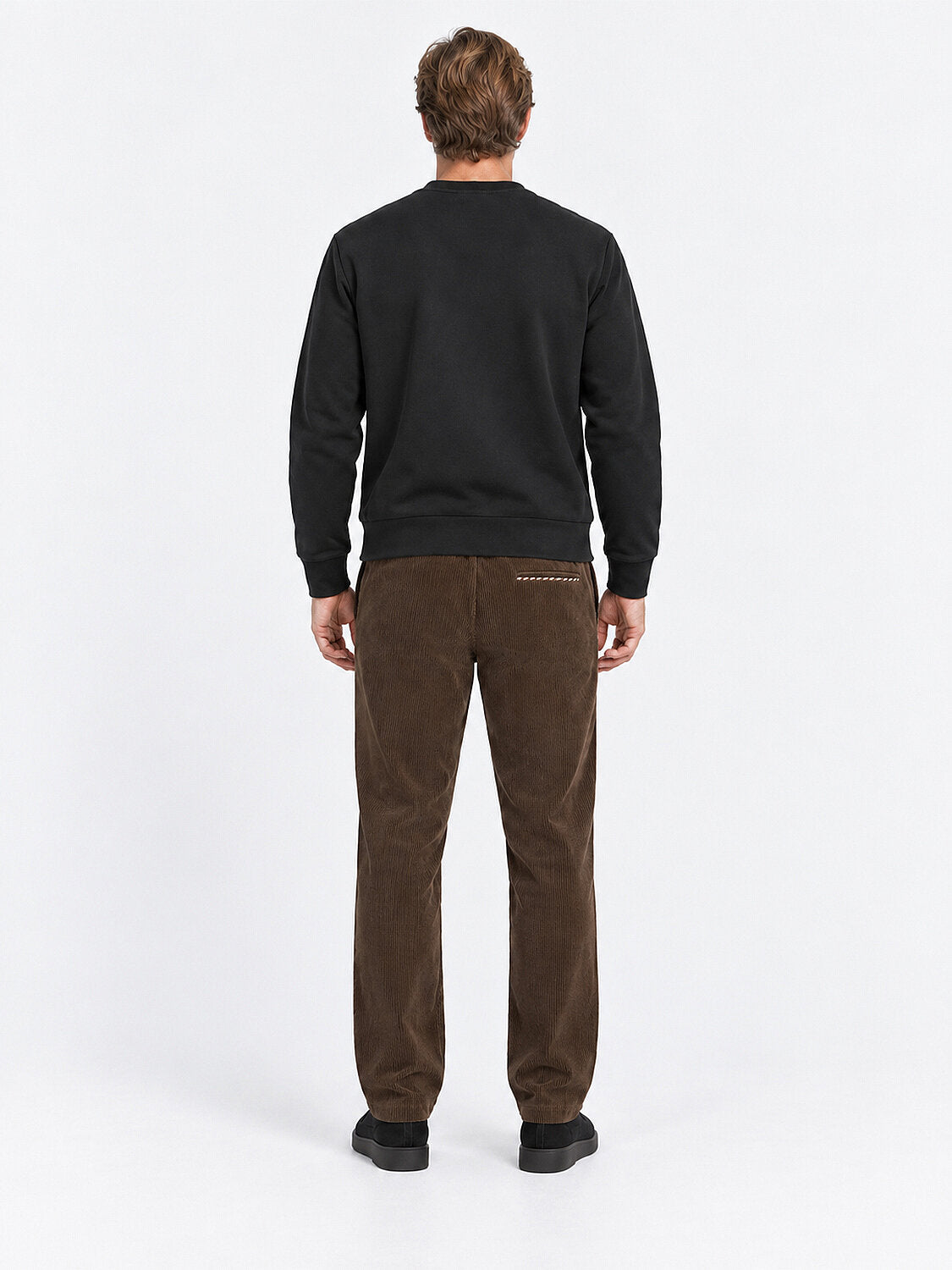 Dark Brown Round Neckline Sweater