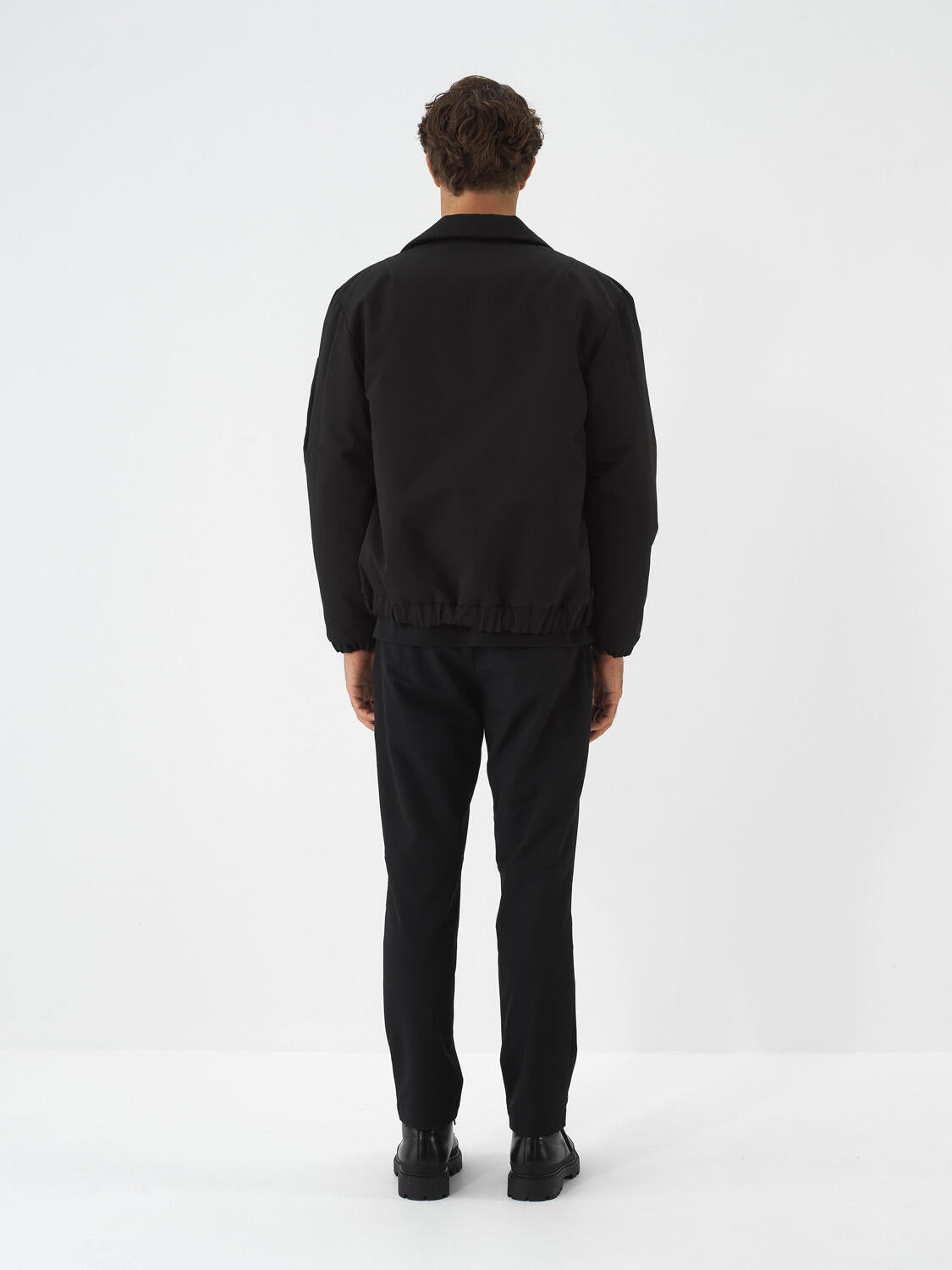 Xint Black Regular Fit Coat