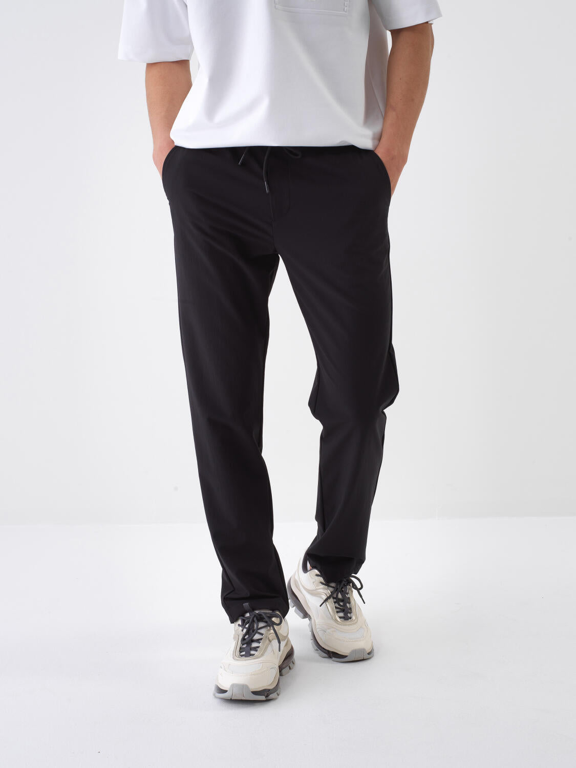 Xint Black Slim Fit Jogger Pant