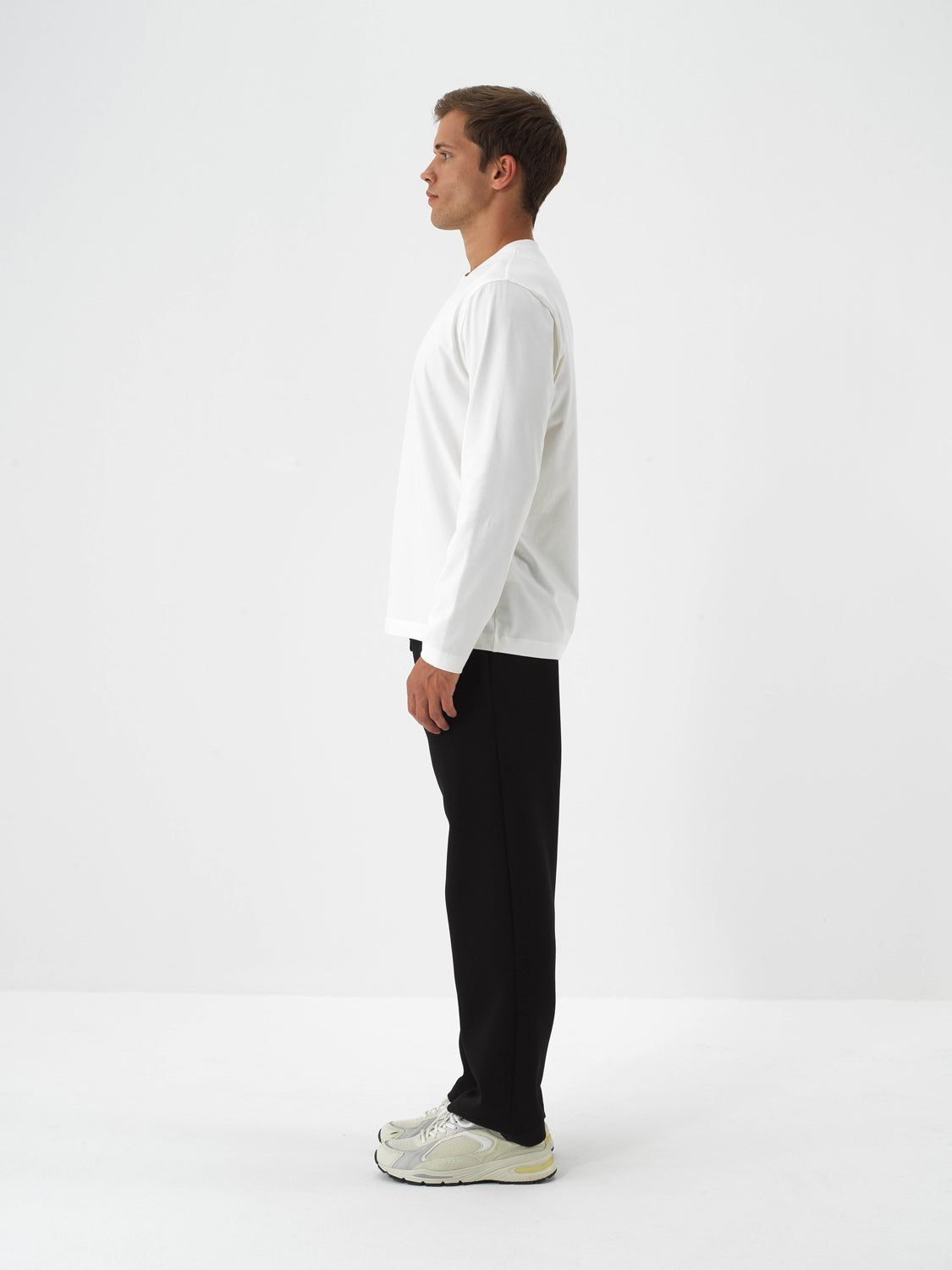 Xint Regular Fit Long Sleeve Offwhite Pullover