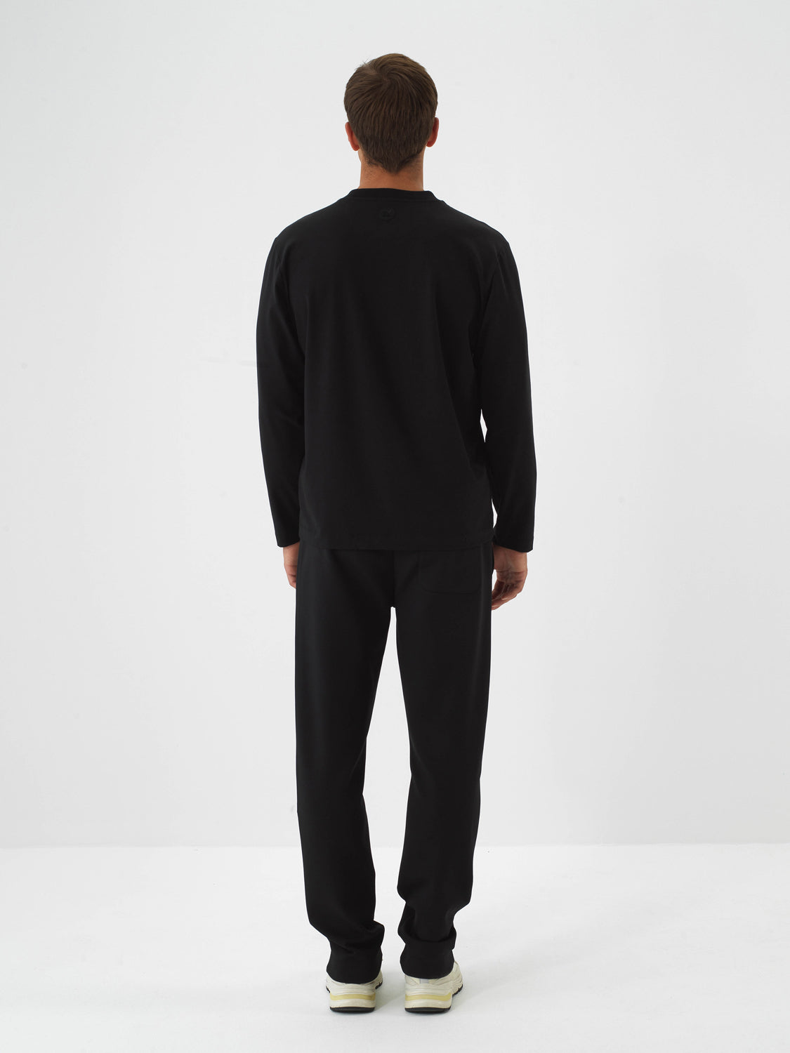 Xint Cotton Black Regular Fit Long Sleeve Pullover