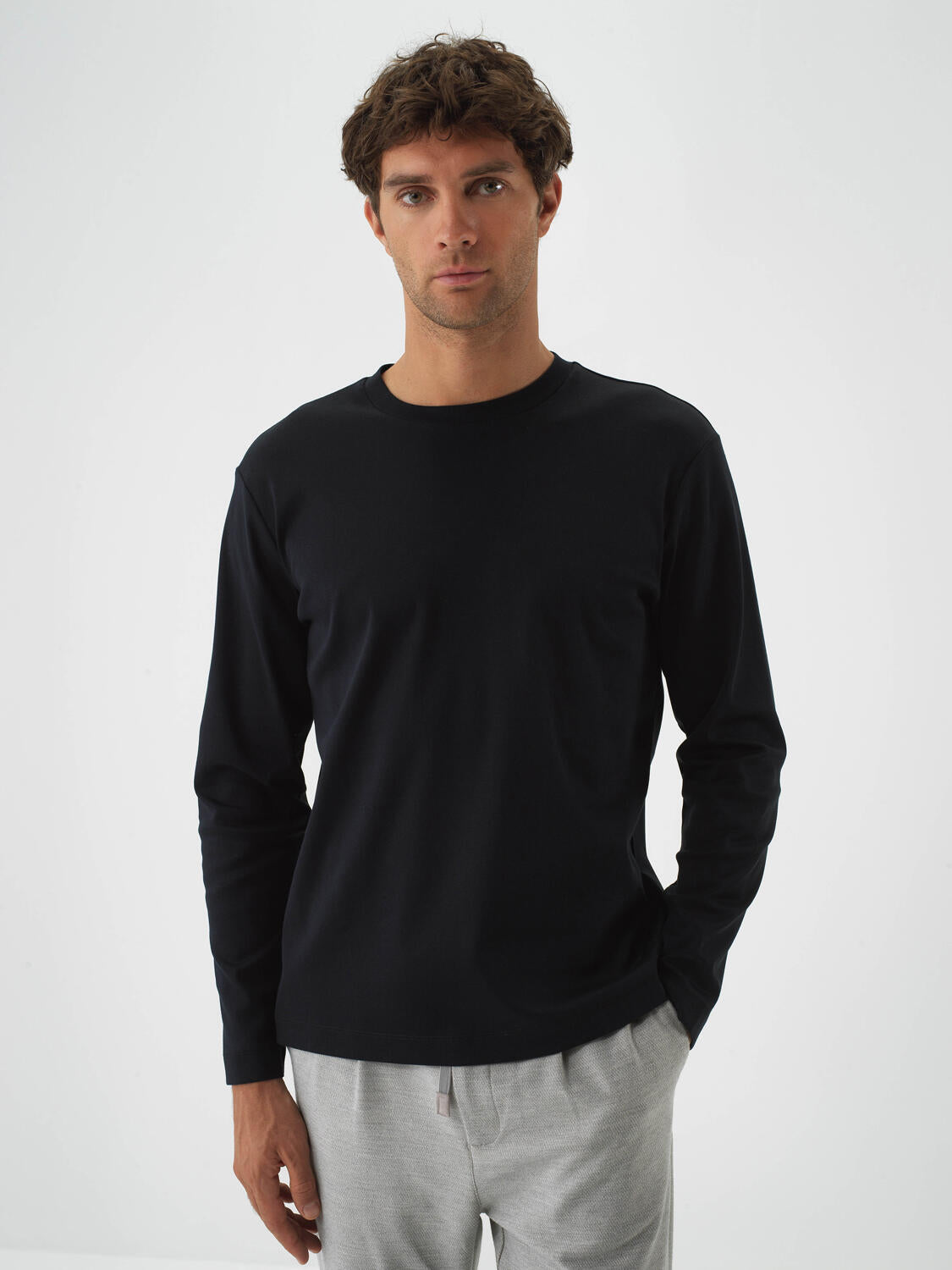 Xint Black Textured Regular Fit T-Shirt