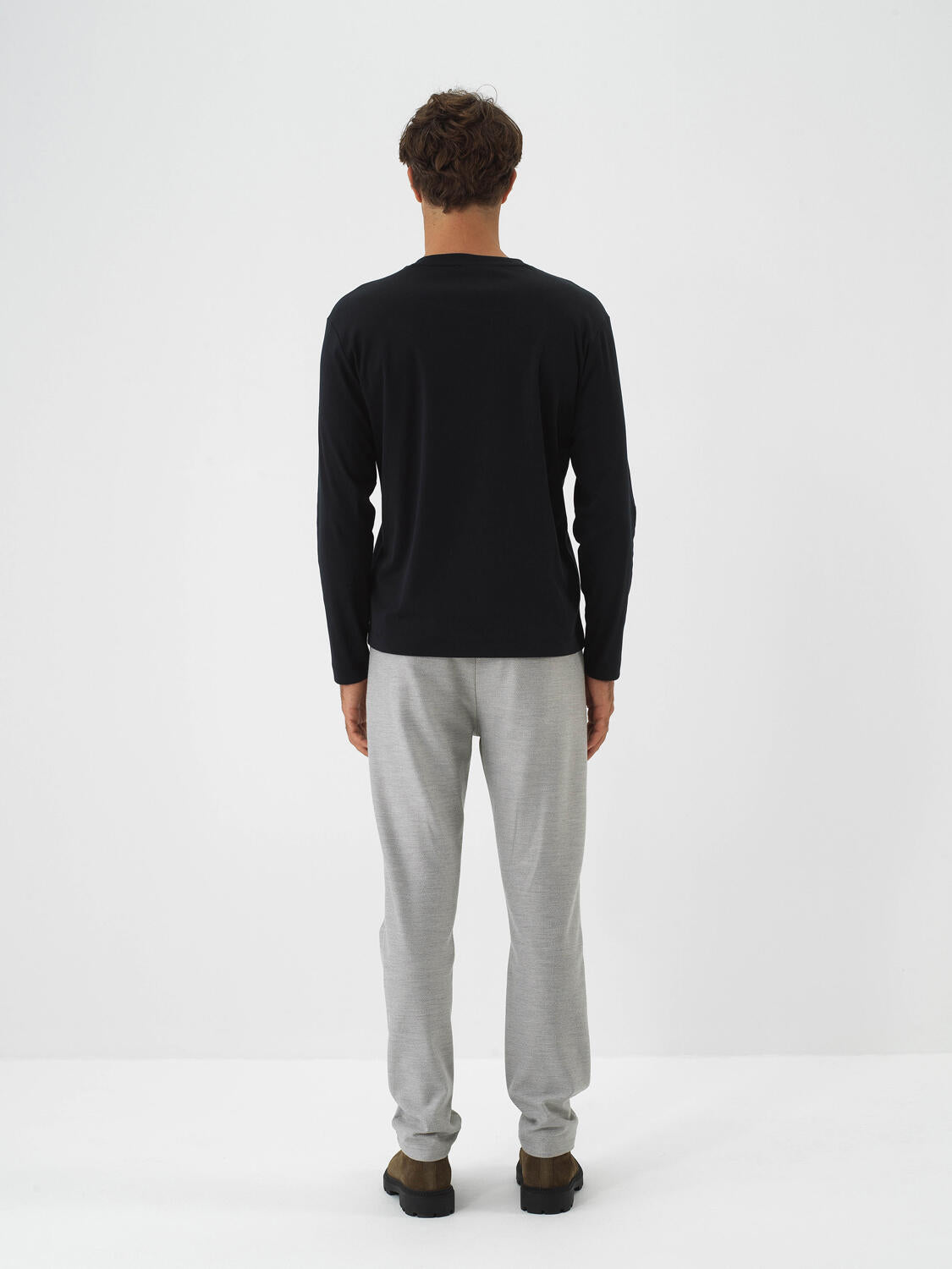 Xint Black Textured Regular Fit T-Shirt