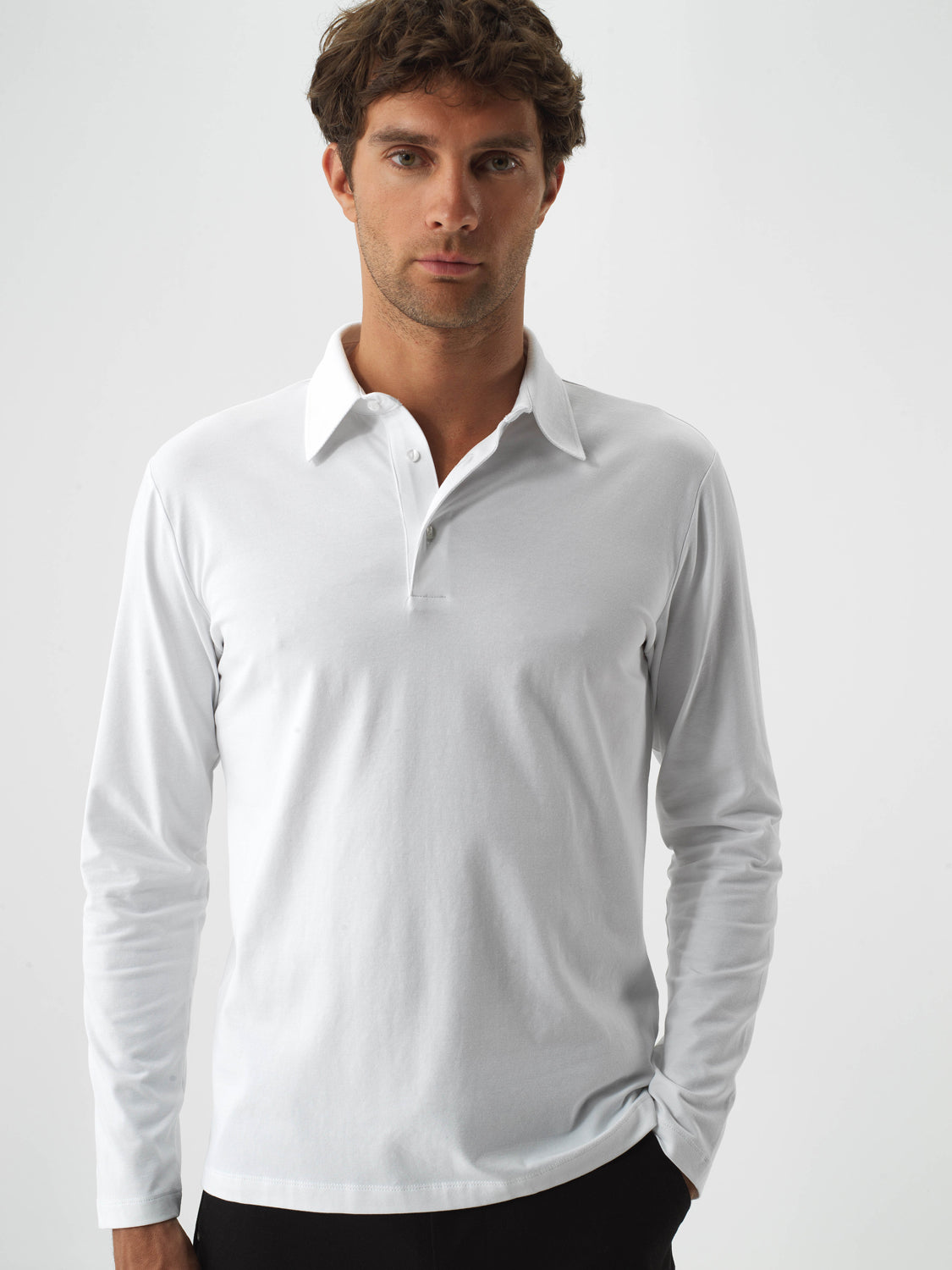 Xint Offwhite Modal Textured Slim Fit Polo