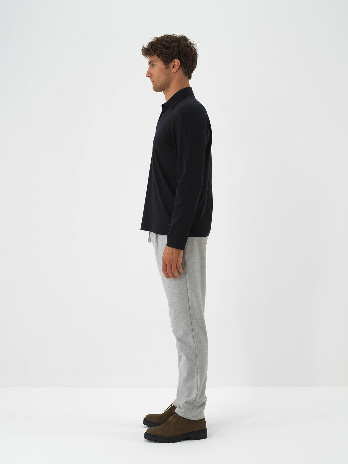 Xint Black Textured Regular Fit T-Shirt