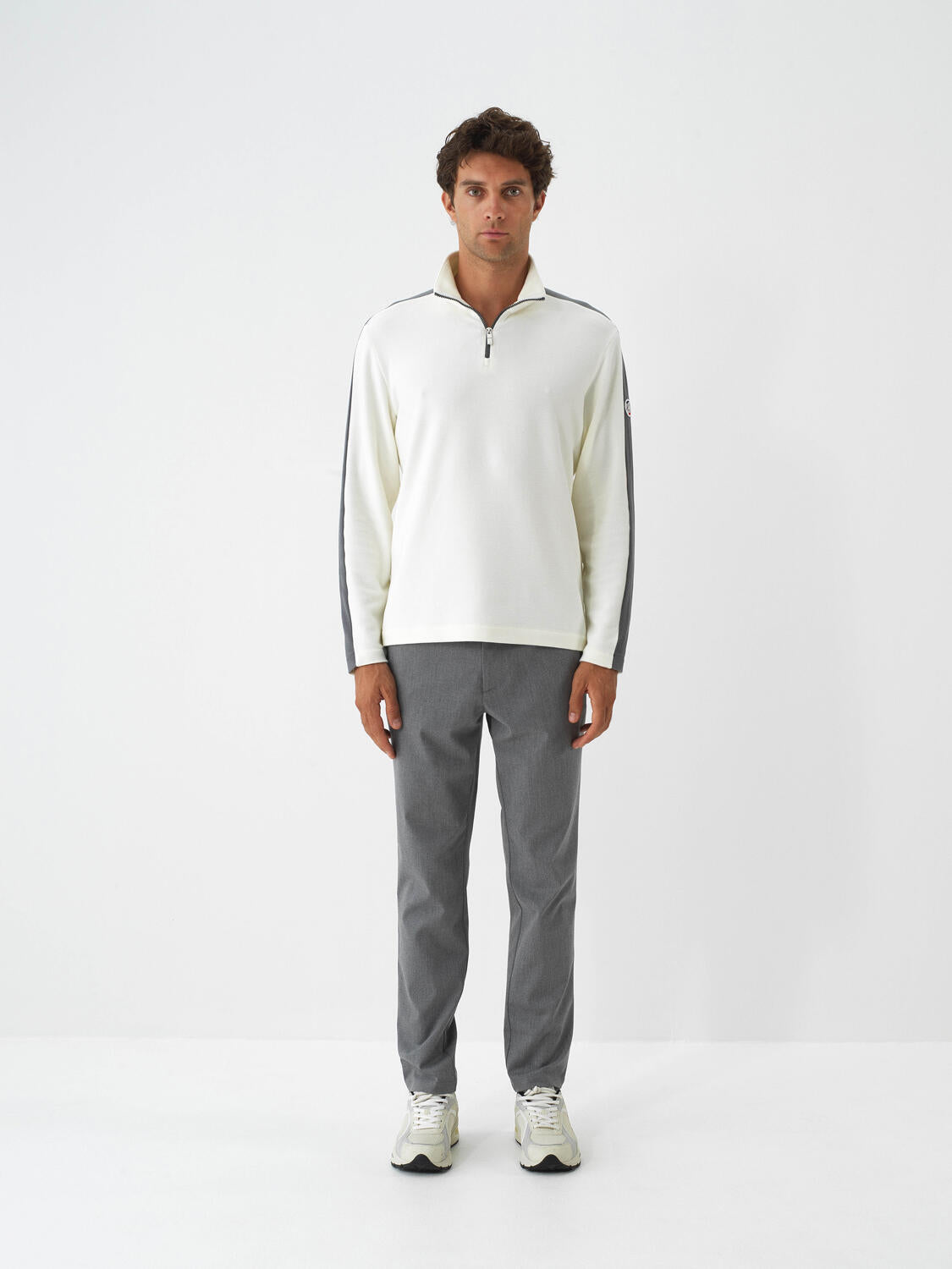 Xint Slim Fit Plain Grey Pant