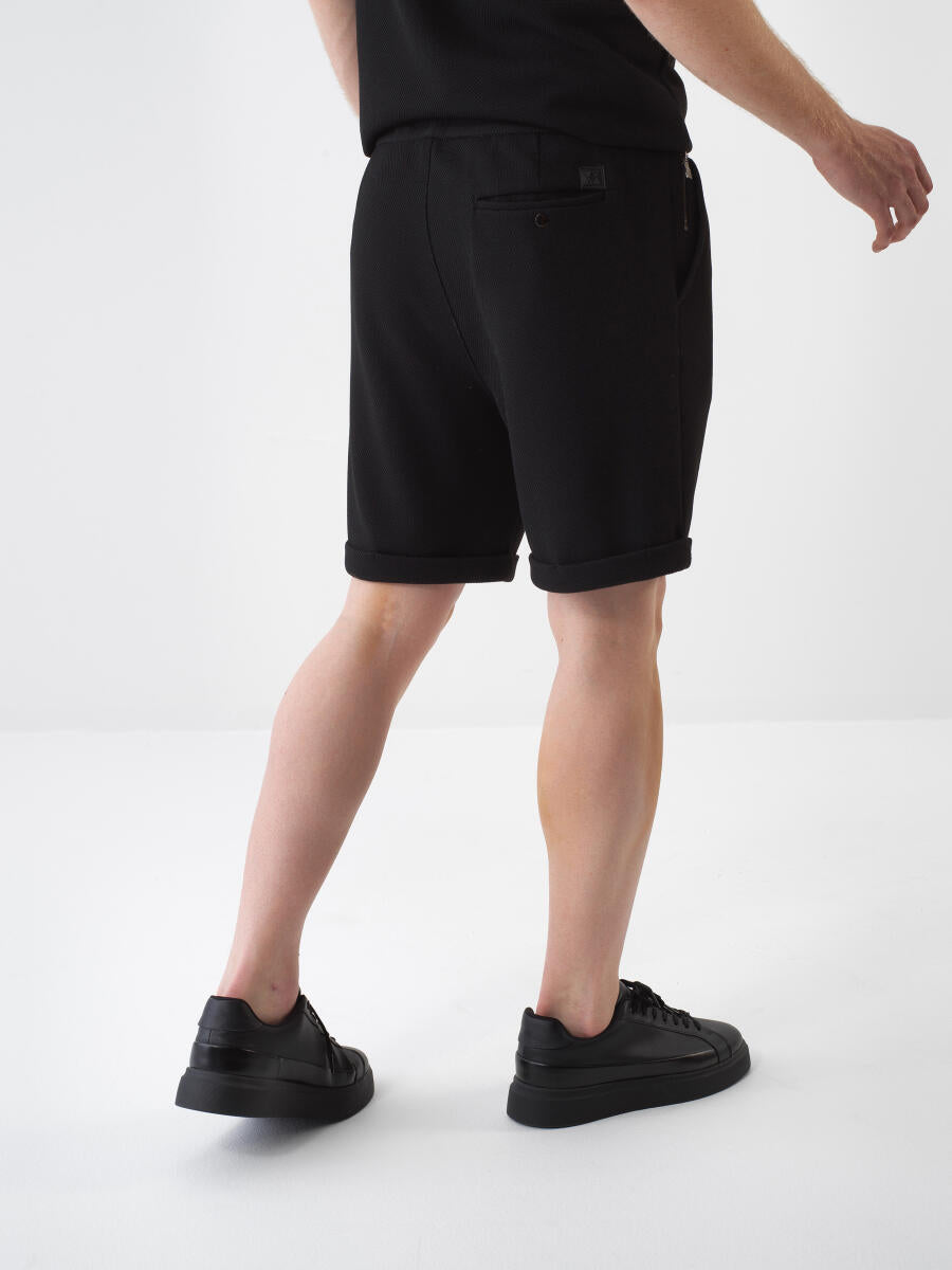 Xint Black Regular Fit Short