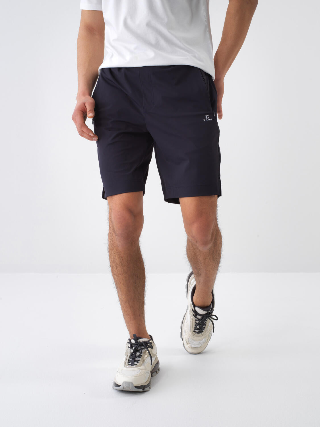 Xint Navy Regular Fit Shorts