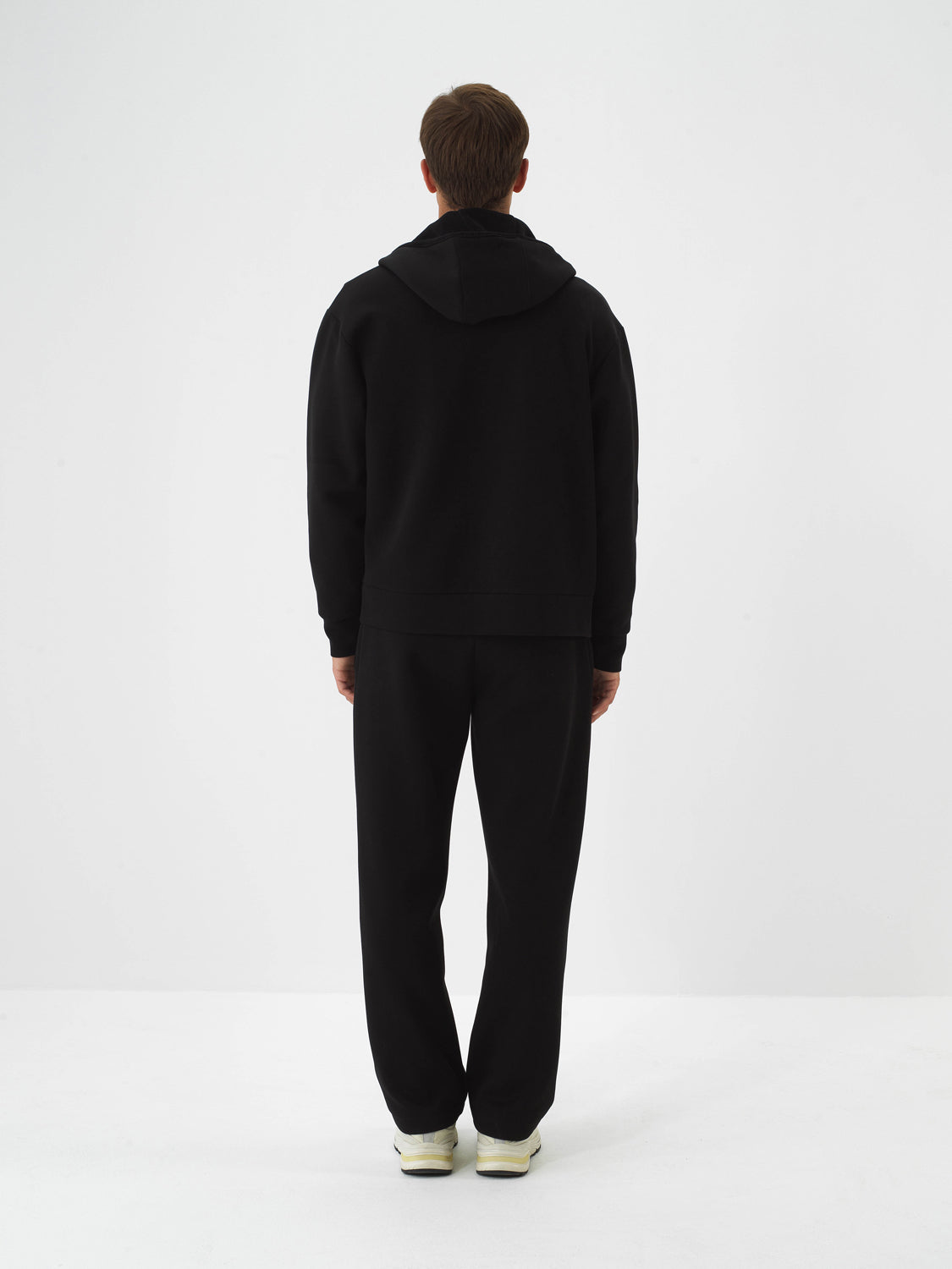Xint Black Cotton Oversized Jogging
