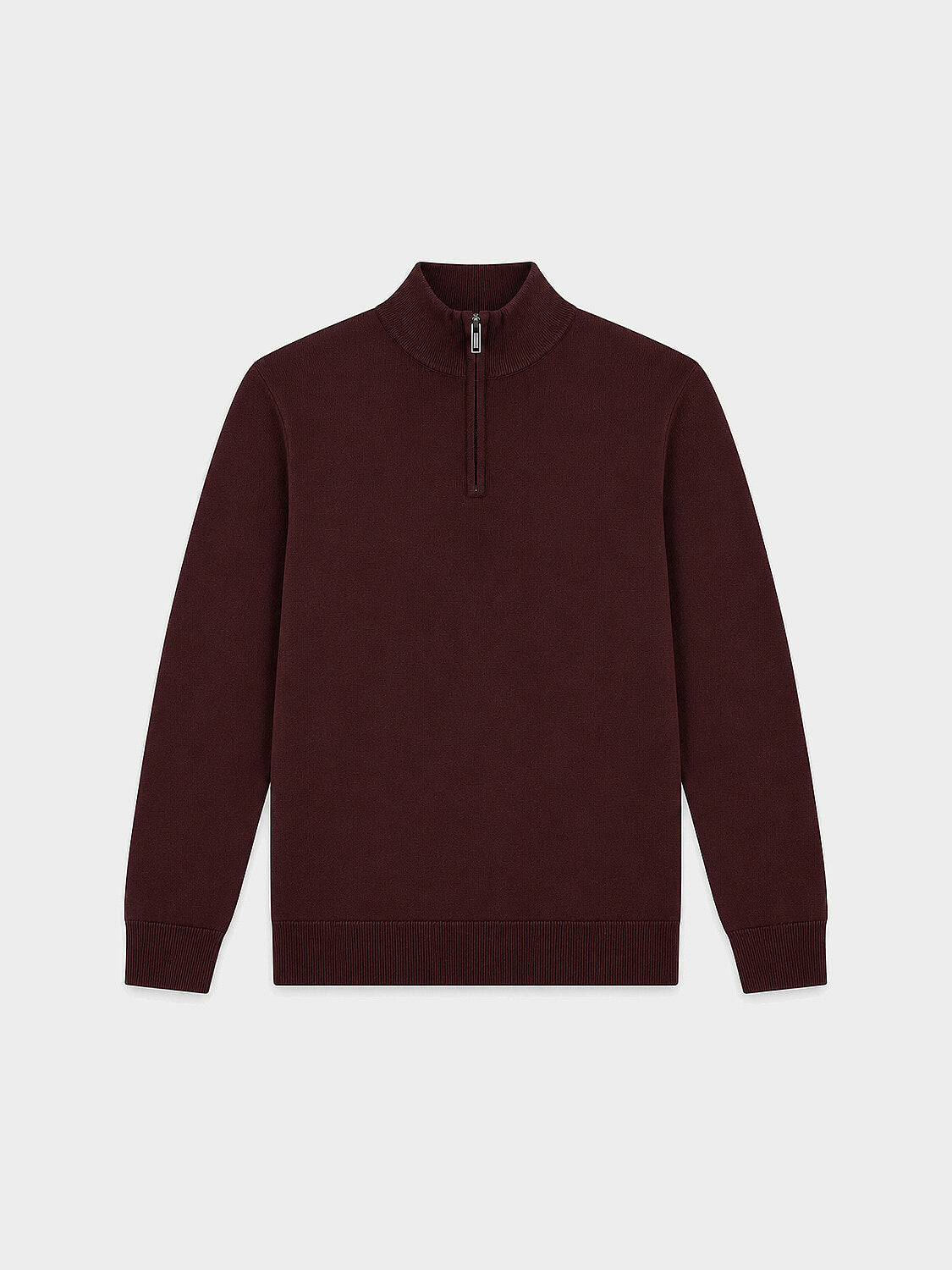 Xint Bordo Cotton Textured Regular Fit Sweater