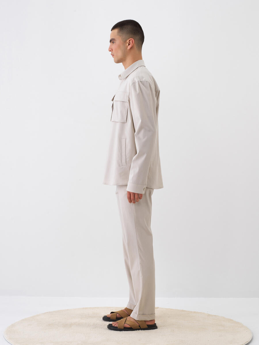 Xint Beige Regular Fit Jogger Pant