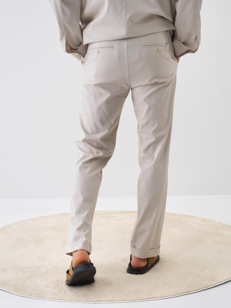 Xint Beige Regular Fit Jogger Pant