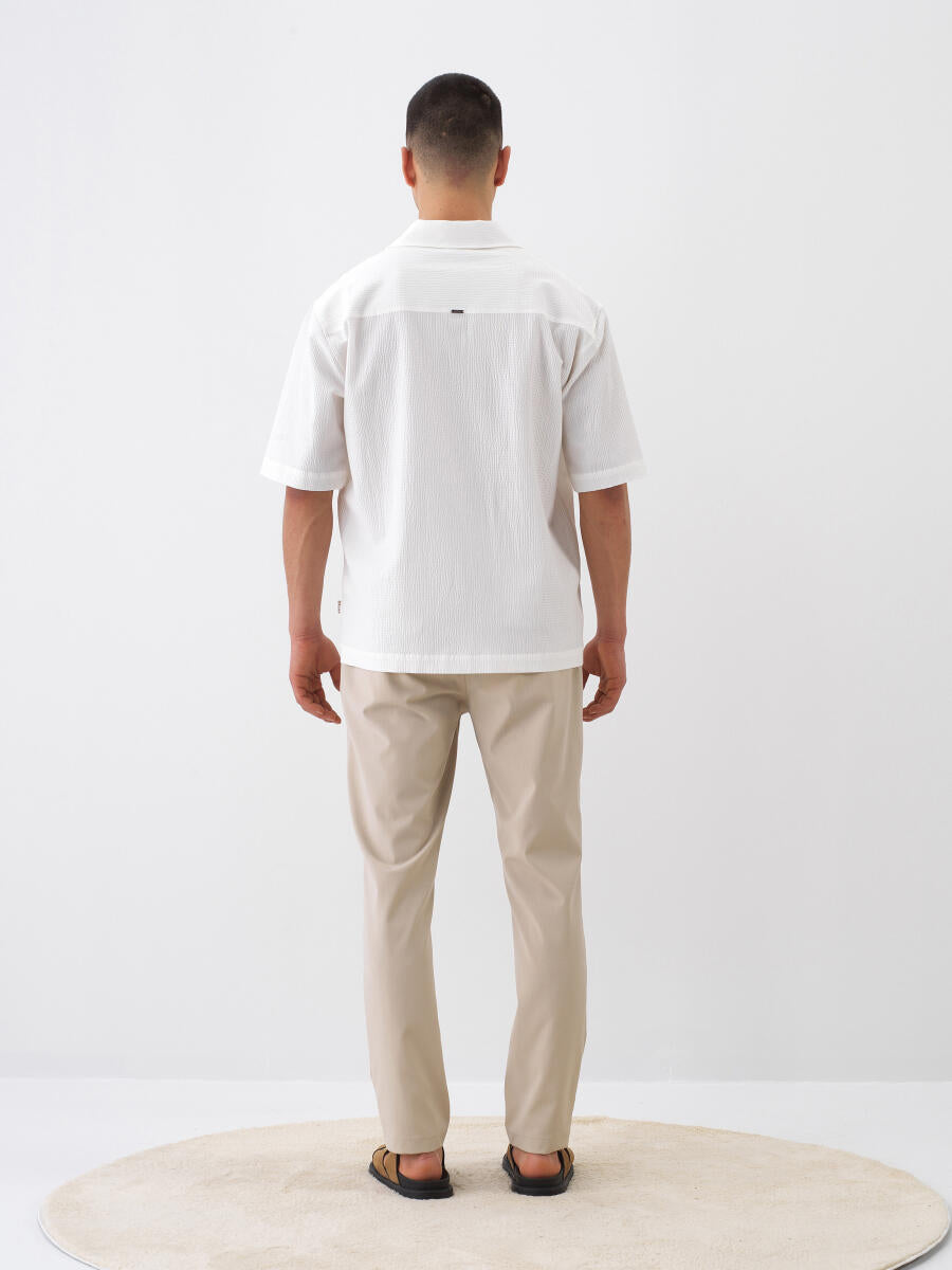 Xint Beige Jogger Pant With Elastic Waist