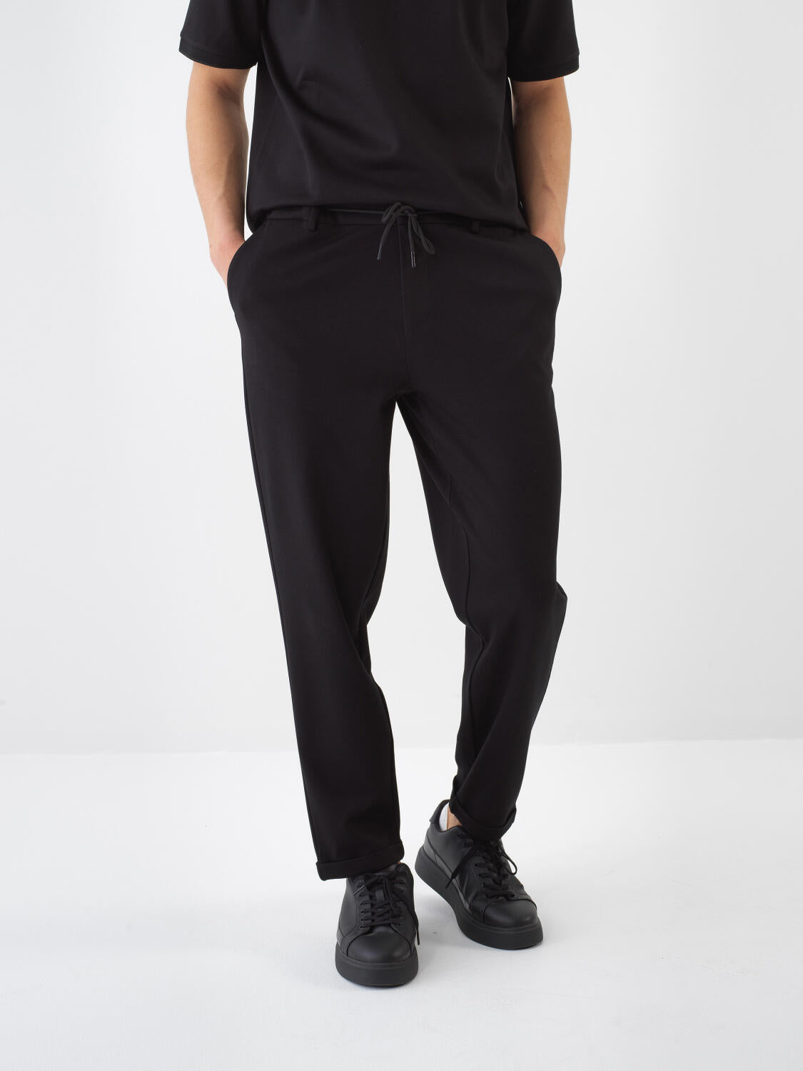 Xint Black Regular Fit Jogger Pant
