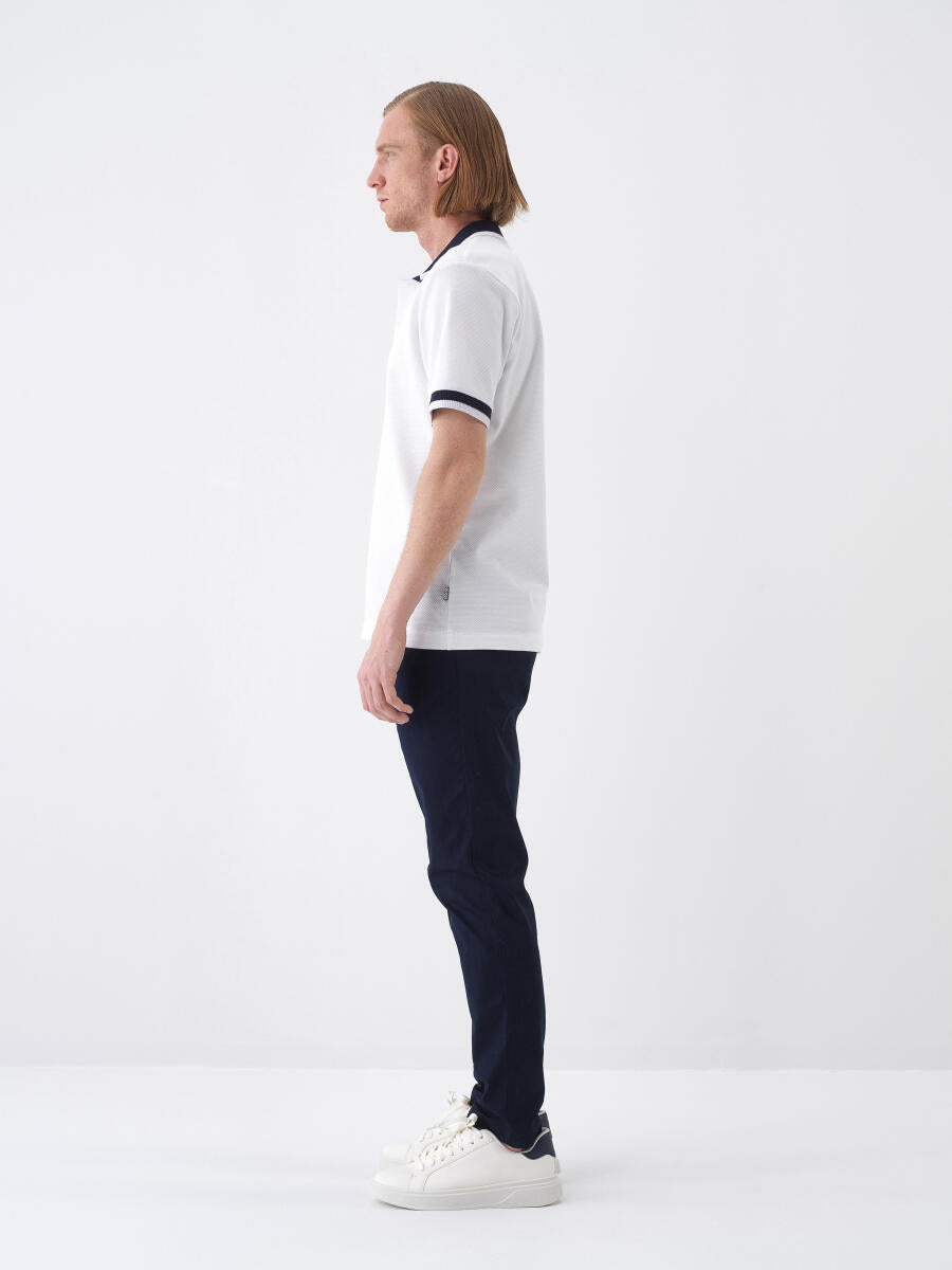 Xint Navy Slim Fit Cotton Jogger Pant With Elastic Waist